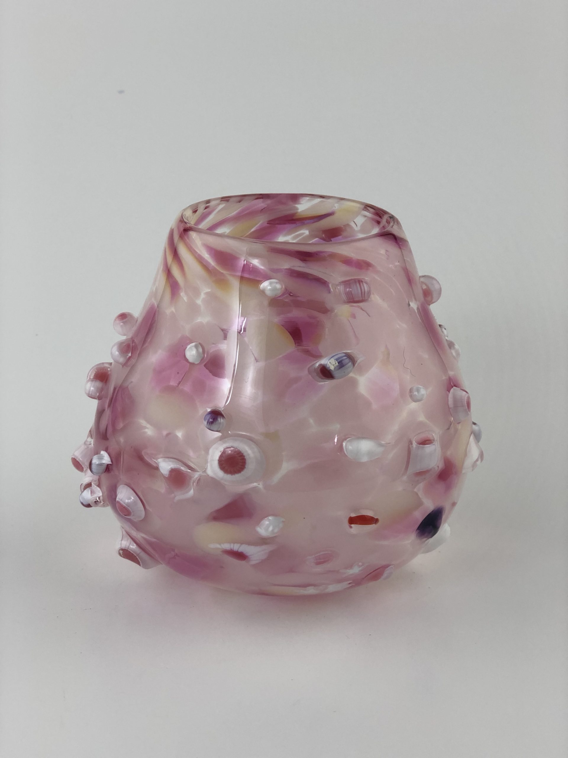 J. Draper GlassPink Panther Barnacle Jar - J. Draper Glass