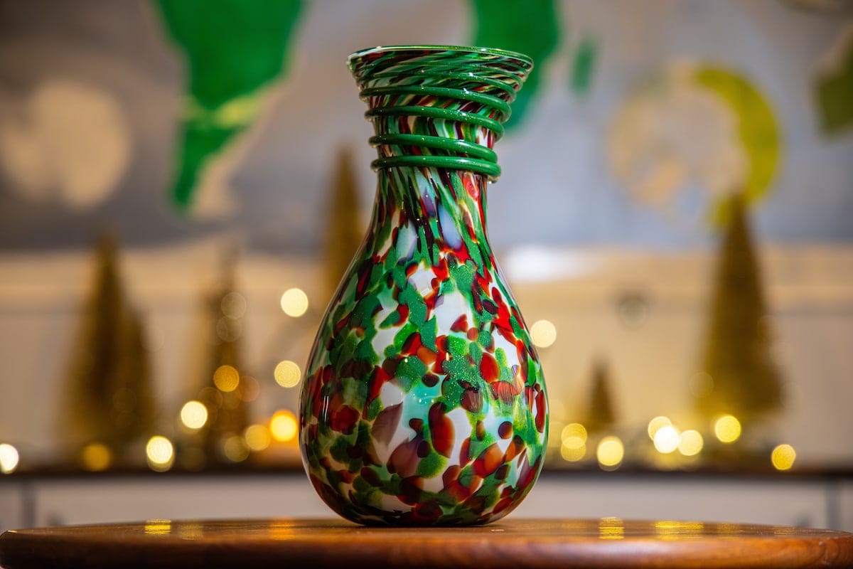 Christmas Vase – J. Draper Glass